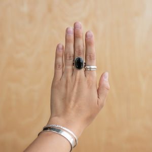 Obsidian Oval - Size 10